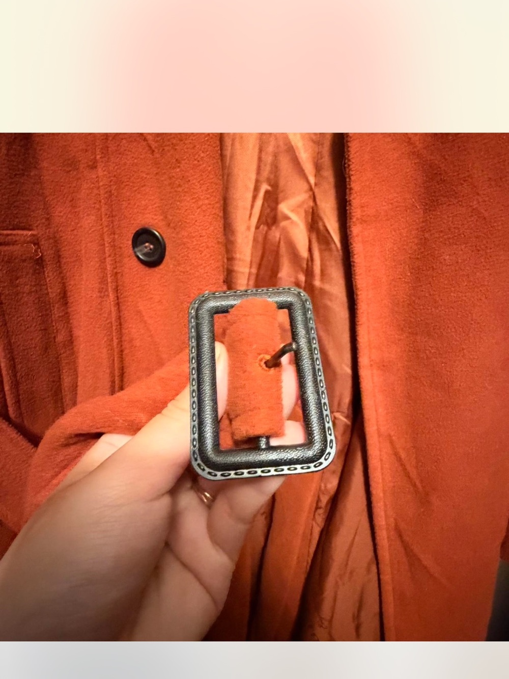 Burberry Women's Orange-Red/Ginger Trench Coat - Picture 8 of 11